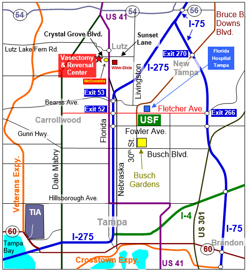 Directions To The Vasectomy Reversal Center Of Florida